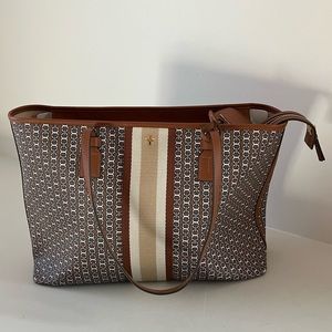 Tory Burch Gemini Link Brown Tote Bag (NEW)